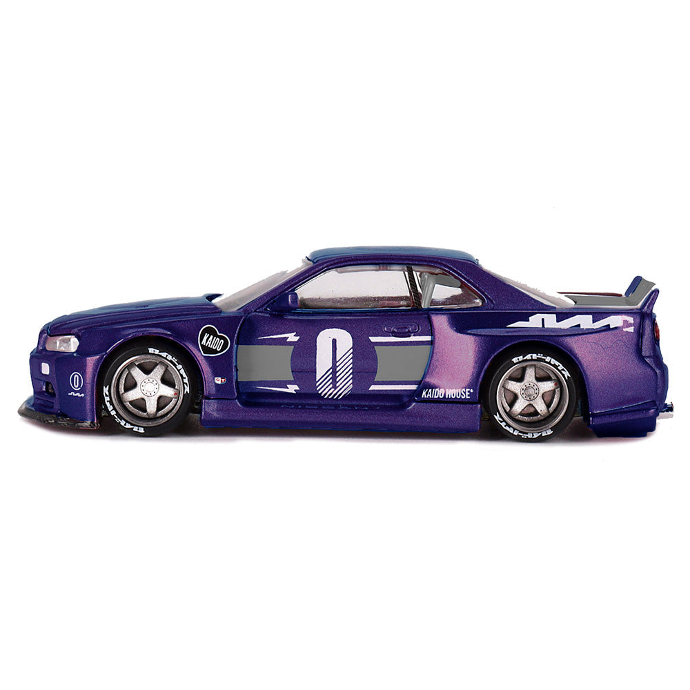 Kaido House x Mini GT KHMG240 1/64 Nissan Skyline Gt-R R34 Kaido Racing Factory V2