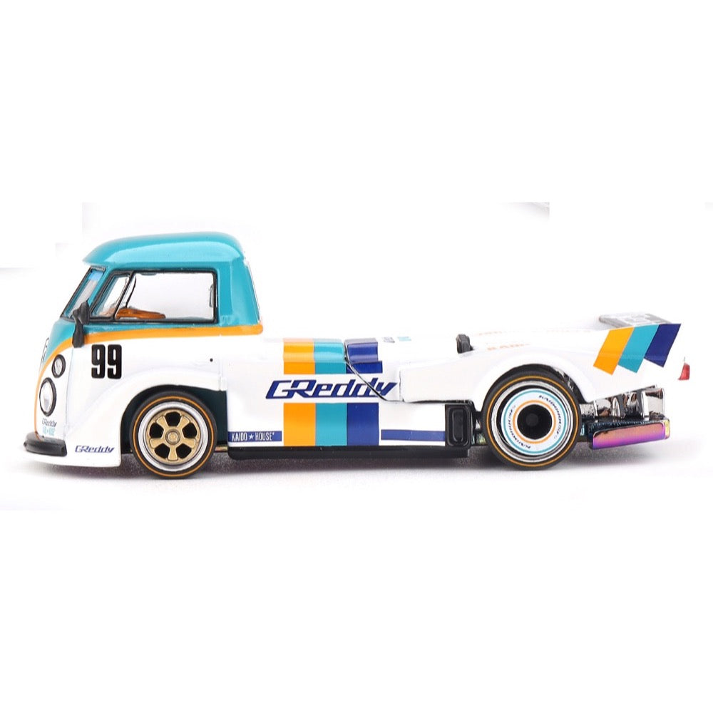 Kaido House x Mini GT KHMG261 1/64 Volkswagen T1 GReddy Pickup V1
