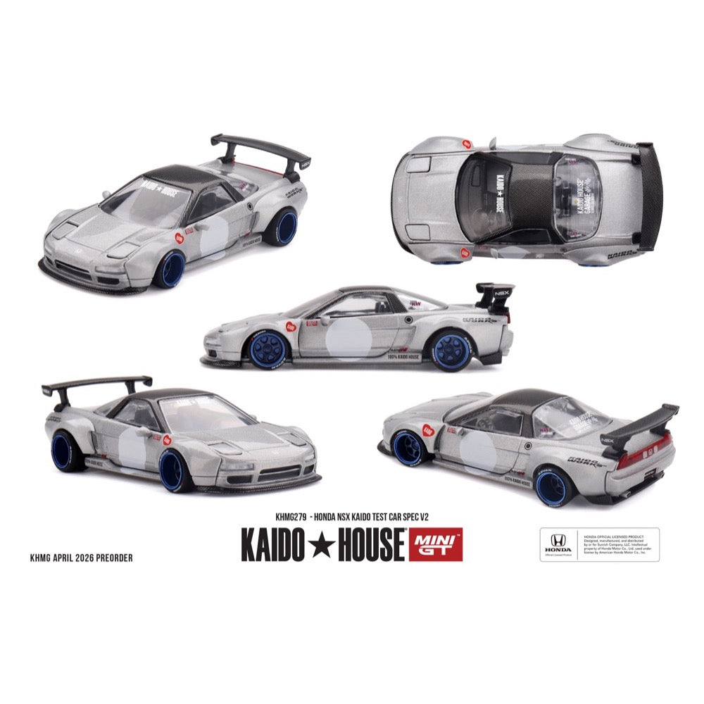 Kaido House x Mini GT Honda NSX Kaido Test Car Spec V2