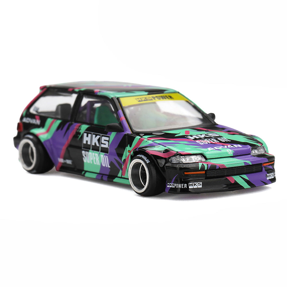 Kaido House x Mini GT Honda Civic EF Kaido Works HKS