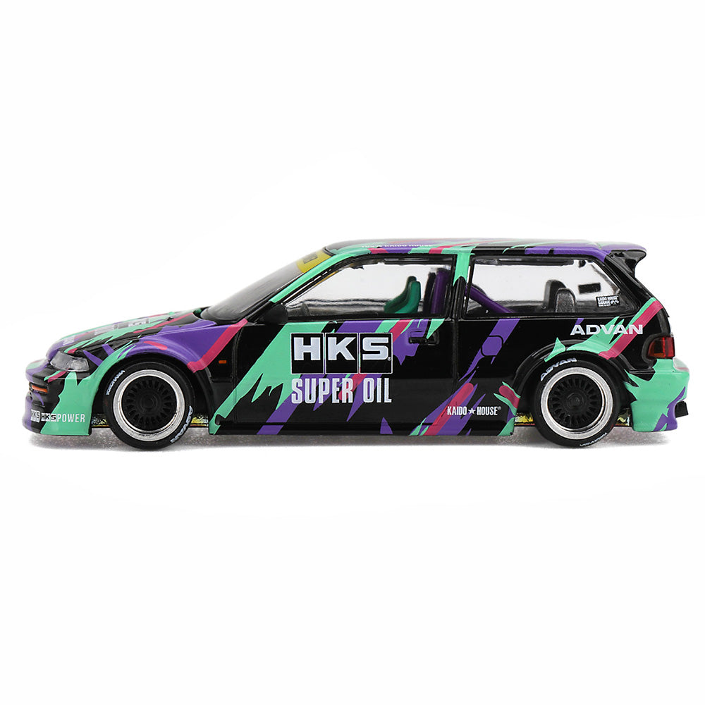 Kaido House x Mini GT Honda Civic EF Kaido Works HKS