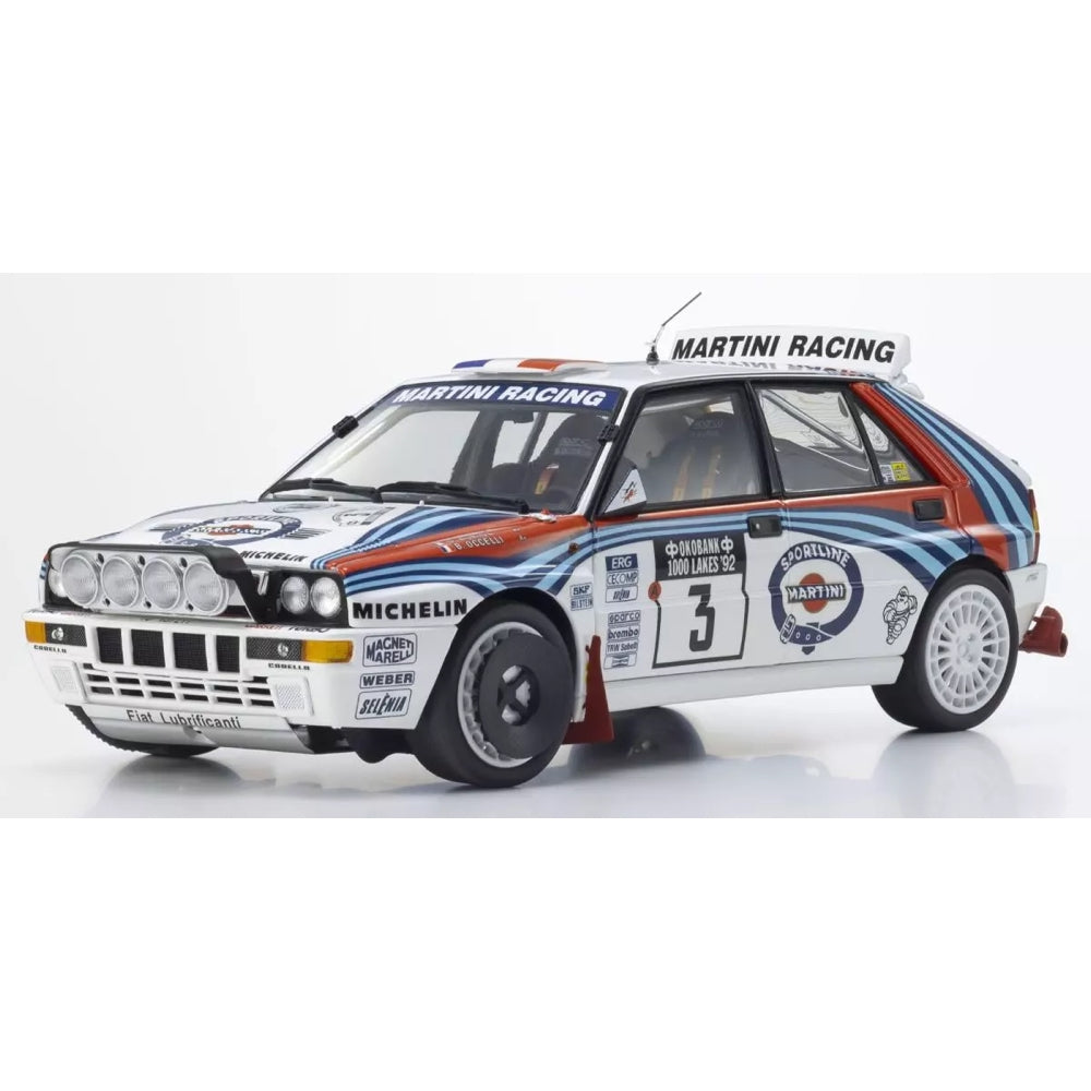 Kyosho 1/18 Lancia Delta Integrale Evo 1992 1000 Lakes No.3 D. Auriol/B. Occelli Model Car