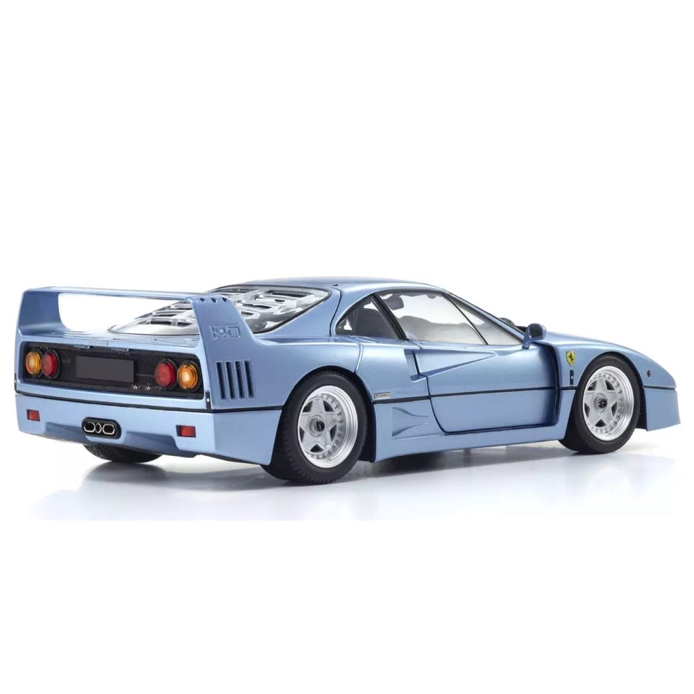 Kyosho 1/18 Ferrari F40 Light Blue Metallic Model Car