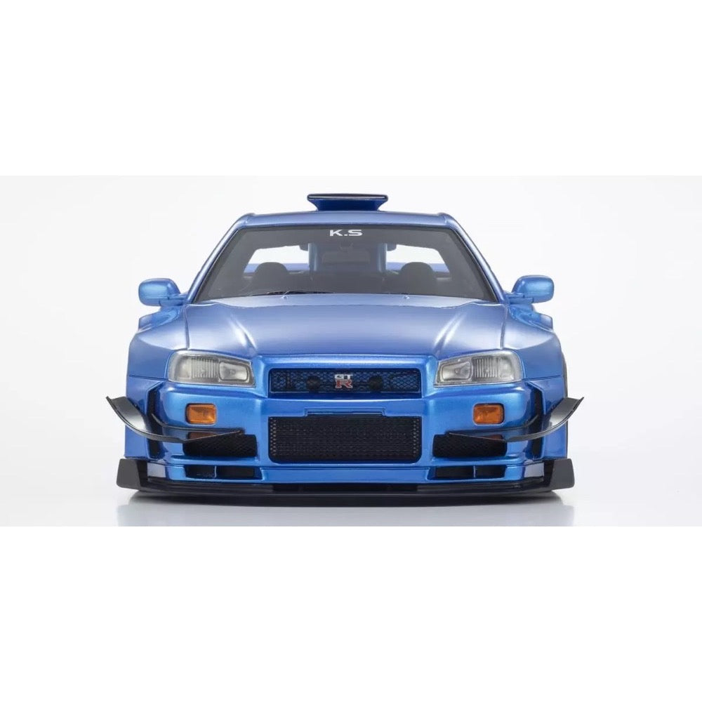 Kyosho 1/18 Nissan Skyline GT-R R34 Khyzyl Saleem Blue