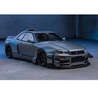 Kyosho 1/18 Nissan Skyline GT-R R34 Khyzyl Saleem Matte Grey