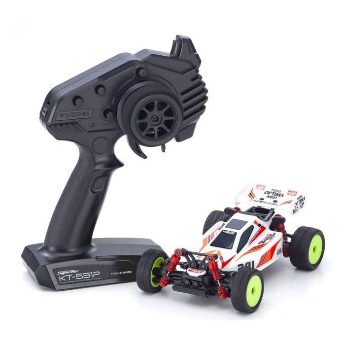 Kyosho 32092W MINI-Z Buggy Readyset TURBO OPTIMA Mid Special White