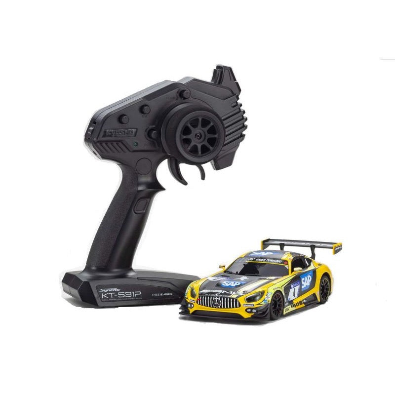 Kyosho 32338YBK Mercedes AMG GT3 No. 4 24H Nurburgring 2018 Mini-Z RWD Series Readyset
