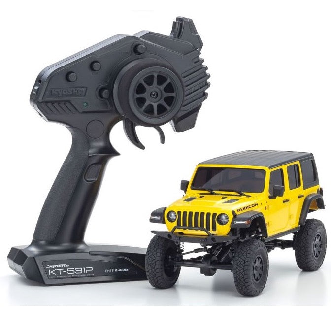 Kyosho 32521Y 1/24 Mini-Z 4x4 MX-01 Jeep Wrangler Unlimited Rubicon Hellayella
