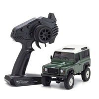 Kyosho 1/24 Mini-Z 4x4 MX-01 Readyset Land Rover Defender Coniston Green 32529GR