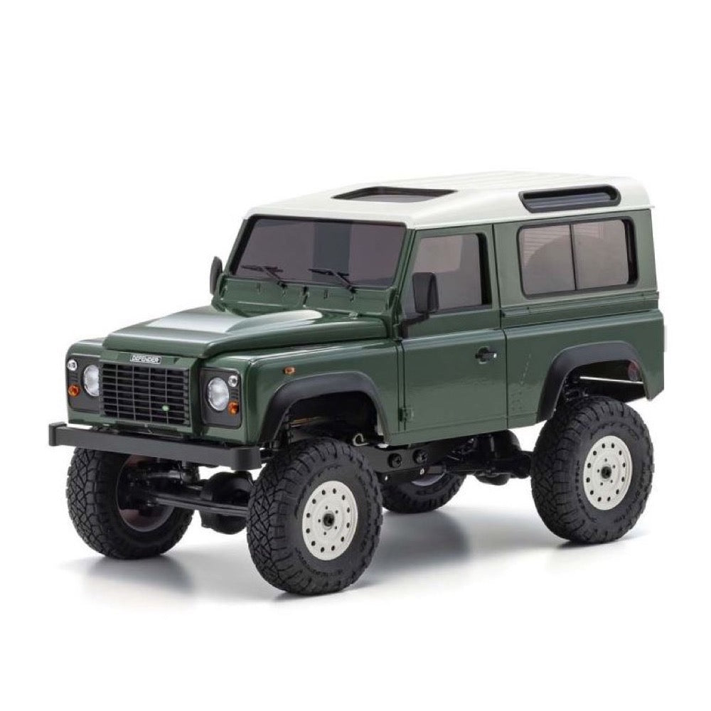 Kyosho 1/24 Mini-Z 4x4 MX-01 Readyset Land Rover Defender Coniston Green 32529GR
