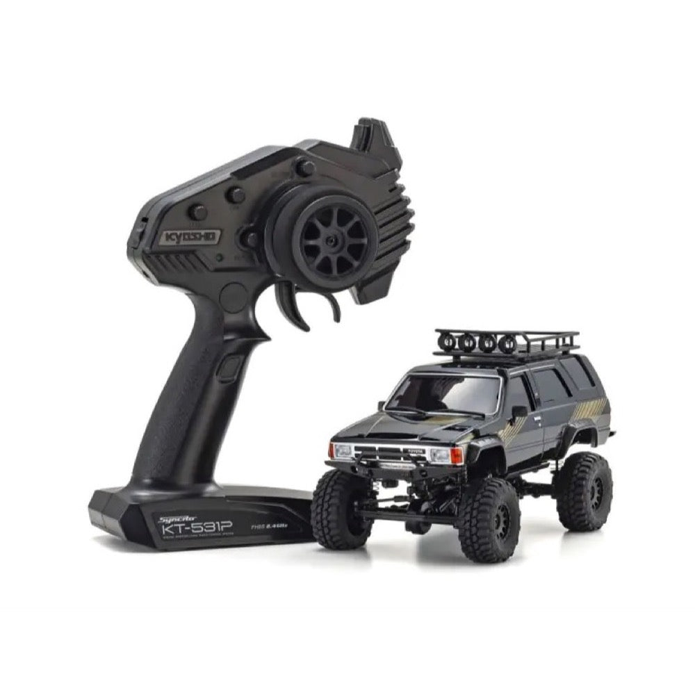 Kyosho 1/24 Mini-Z Toyota 4Runner with Accessory Parts 4x4 MX-01 Readyset Black 32532BK