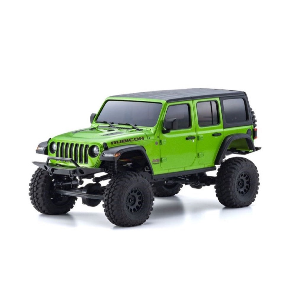 Kyosho 32536GR 1/24 MINI-Z 4x4 Jeep Wrangler Unlimited Rubicon MX-01 Readyset RC Car w/Interco Tires Mojito