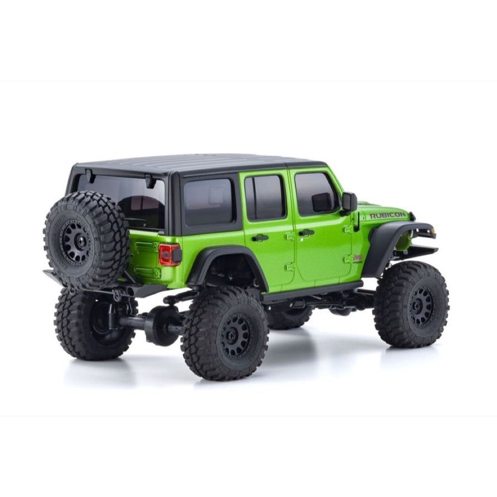 Kyosho 32536GR 1/24 MINI-Z 4x4 Jeep Wrangler Unlimited Rubicon MX-01 Readyset RC Car w/Interco Tires Mojito