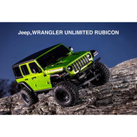 Kyosho 32536GR 1/24 MINI-Z 4x4 Jeep Wrangler Unlimited Rubicon MX-01 Readyset RC Car w/Interco Tires Mojito