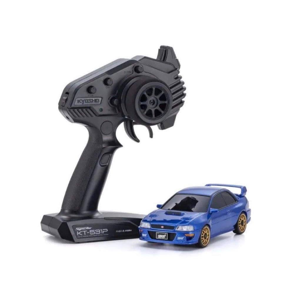 Kyosho 1/24 Mini-Z AWD MA-020 Readyset Subaru Impreza STi 22B Blue 32627BL
