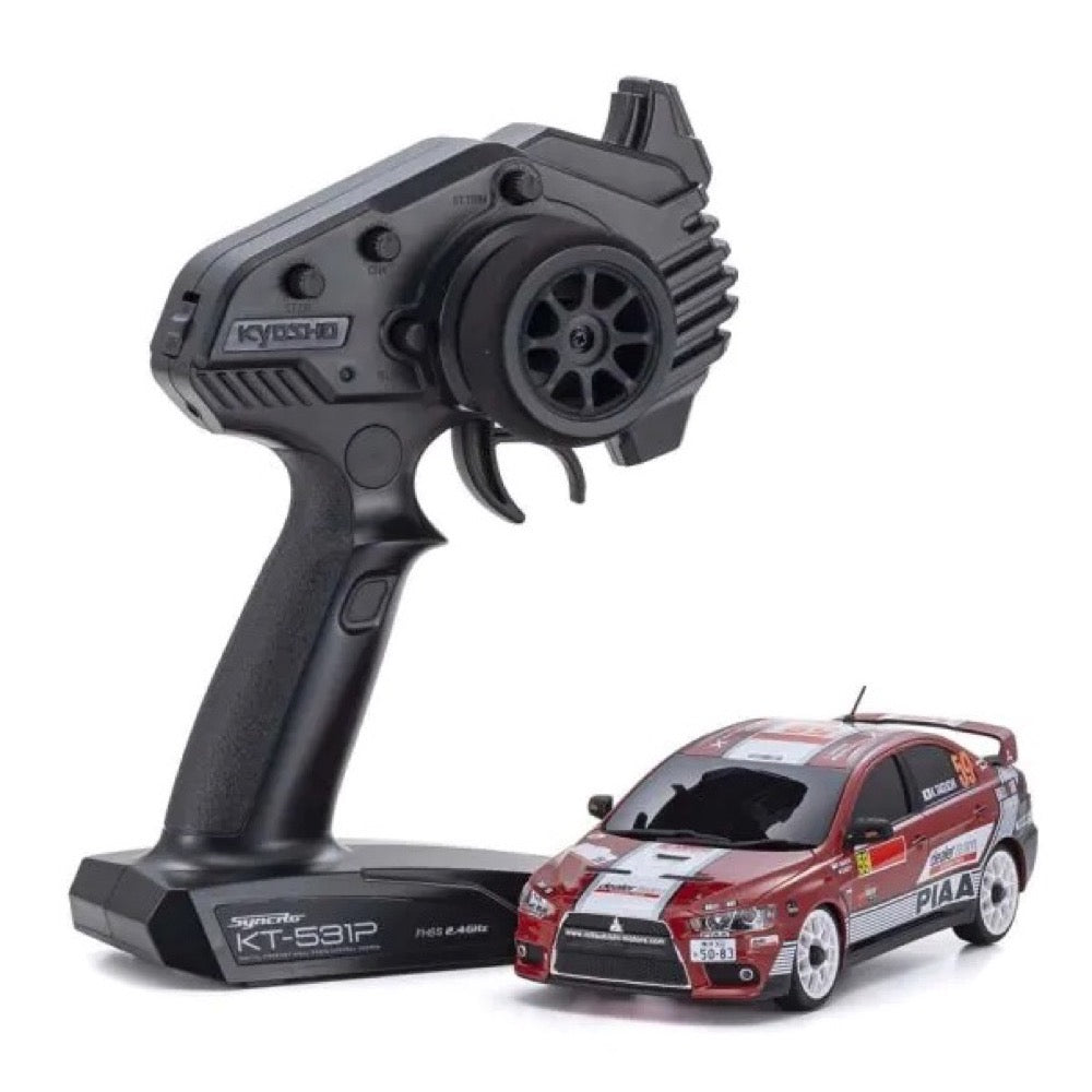 Kyosho Mini-Z AWD MA-020 Readyset Mitsubishi Lancer Evolution X Mitsubishi Dealer Team RTR RC Car 32632M