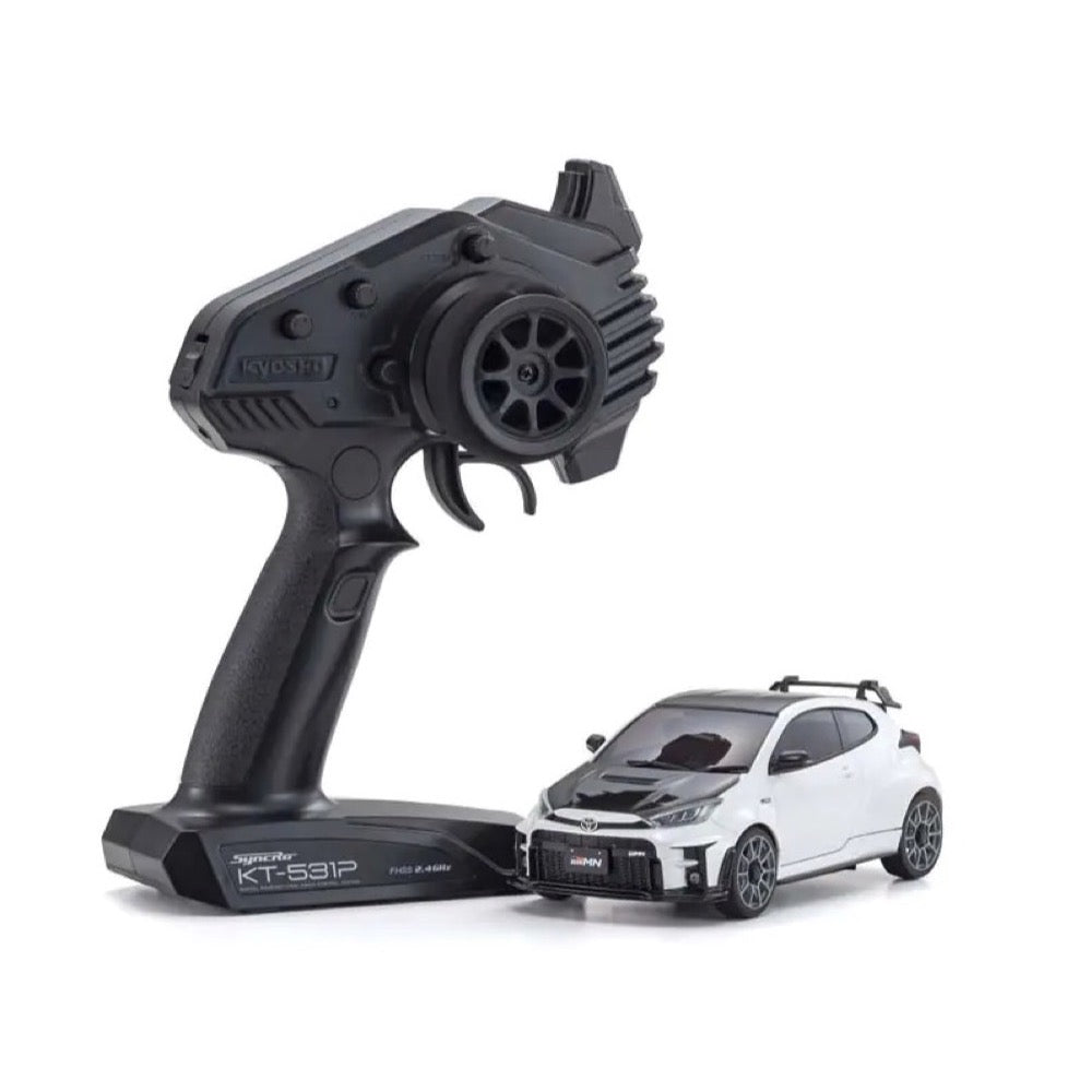 Kyosho Mini-Z AWD Toyota GRMN Yaris Circuit Package MA-020 Readyset White Pearl 32640PW