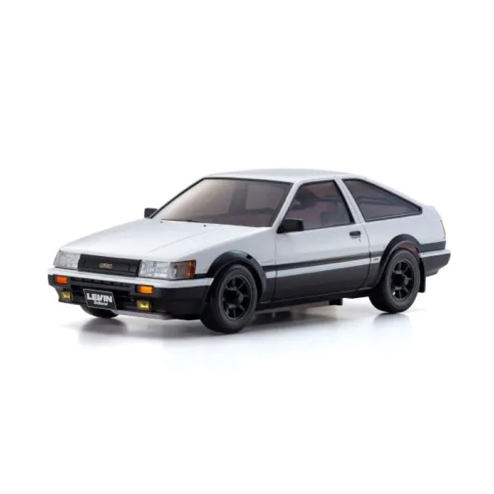 Kyosho 1/24 Mini-Z Toyota Corolla Levin AE86 White/Black AWD MA-020 Readyset 32641WBK 4548565468973