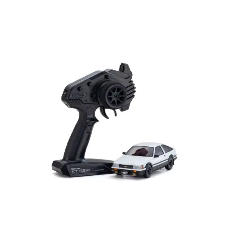 Kyosho 1/24 Mini-Z Toyota Corolla Levin AE86 White/Black AWD MA-020 Readyset 32641WBK 4548565468973