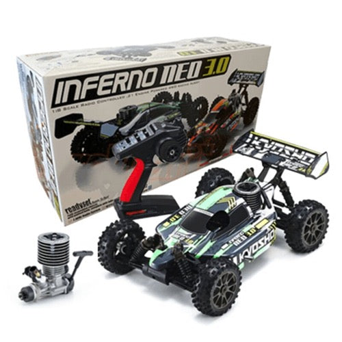 Kyosho 33012T4 1/8 GP 4WD Inferno Neo 3.0 RC Buggy Readyset T4 Green