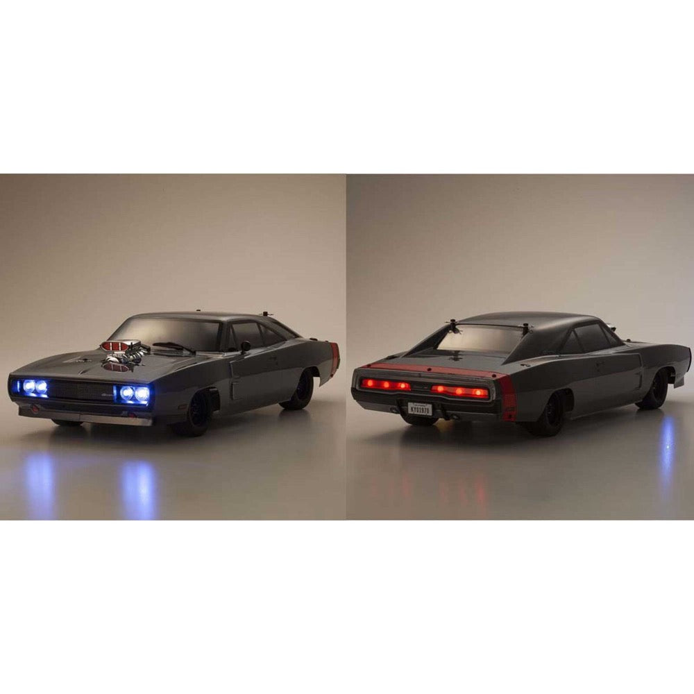 Kyosho 34492T1 1/10 EP 4WD Fazer Mk2 1970 Dodge Charger Supercharged VE Gray 4548565466887