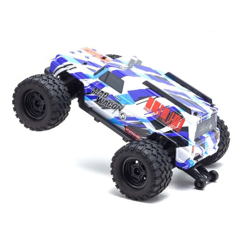 Kyosho 34701T2 1/10 Mad Wagon VE 4WD Brushless RC Truck White/Blue