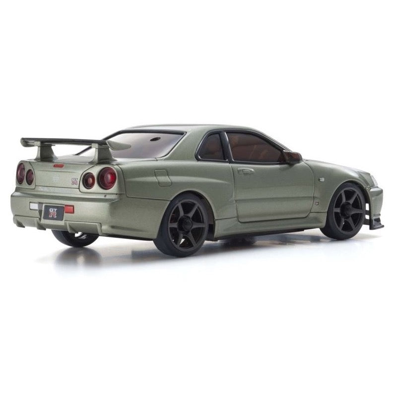 Kyosho 32624MJ 1/24 Mini-Z AWD MA-020 Readyset Skyline GT-R R34 V.Spec II Nur Millennium Jade
