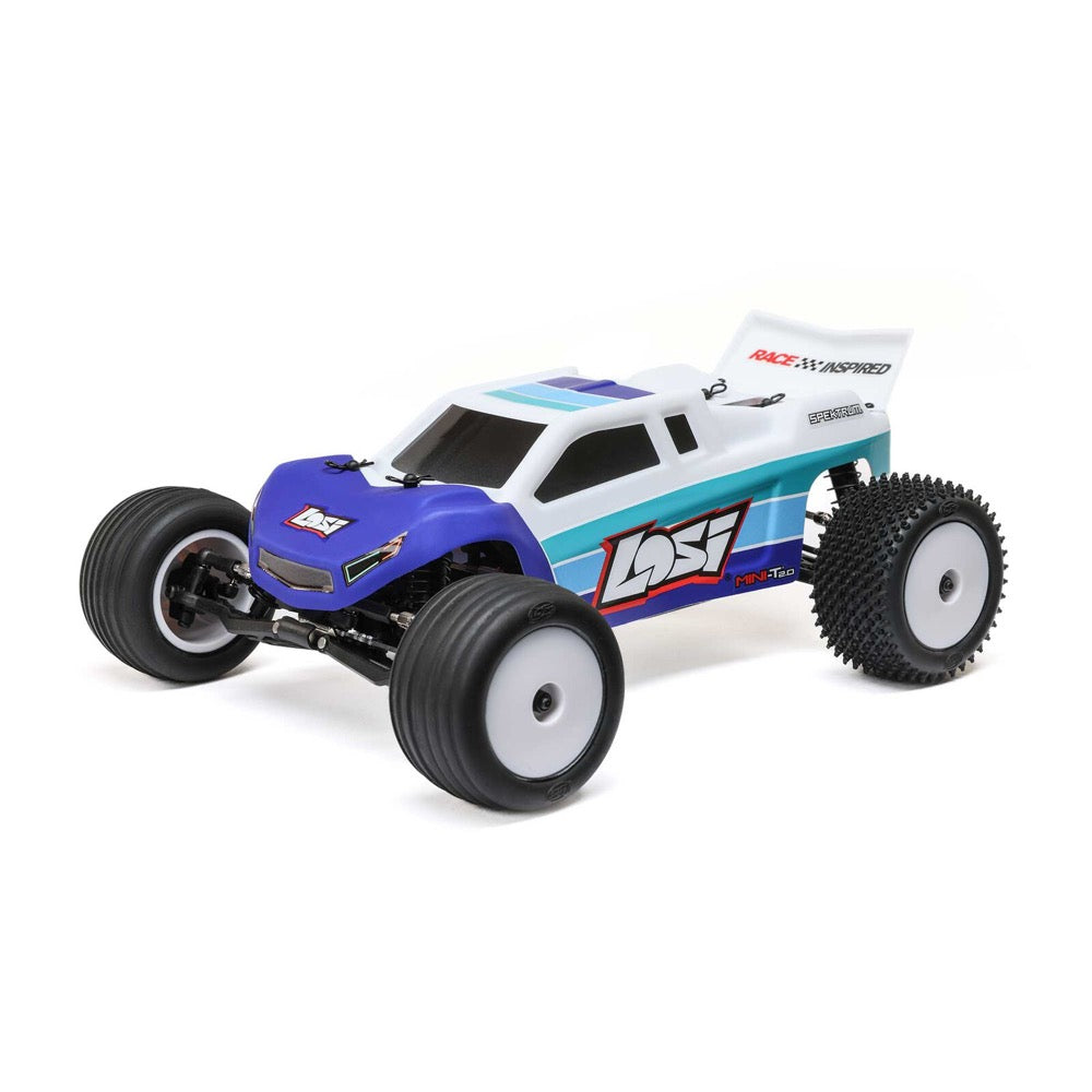 Losi Mini-T 2.0 2WD Brushless RC Stadium Truck V2 Blue 1056T2