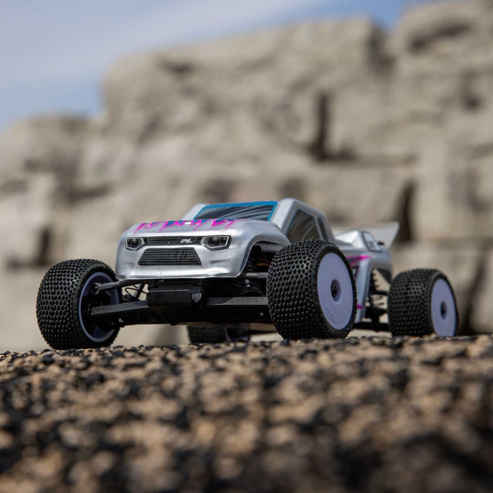 Losi Micro-T 1/28 2WD RC Stadium Truck (Silver) LOS-1392T2