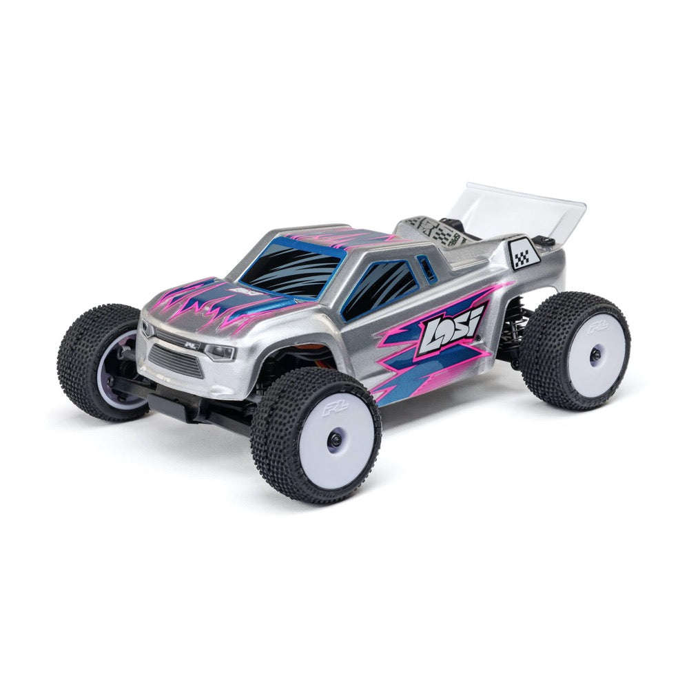 Losi Micro-T 1/28 2WD RC Stadium Truck (Silver) LOS-1392T2