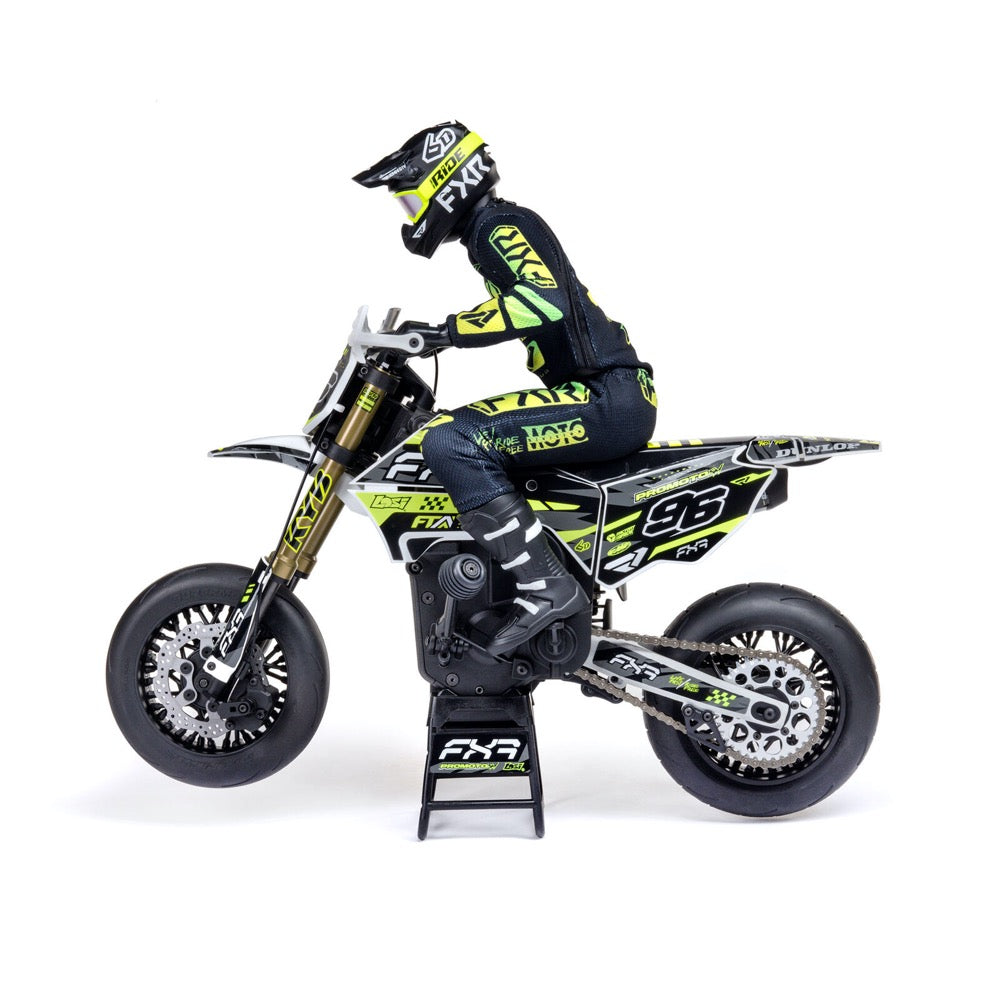 Losi LOS-2272 Promoto-SM 1/4 Super Moto Motorcycle FXR White RTR Basic
