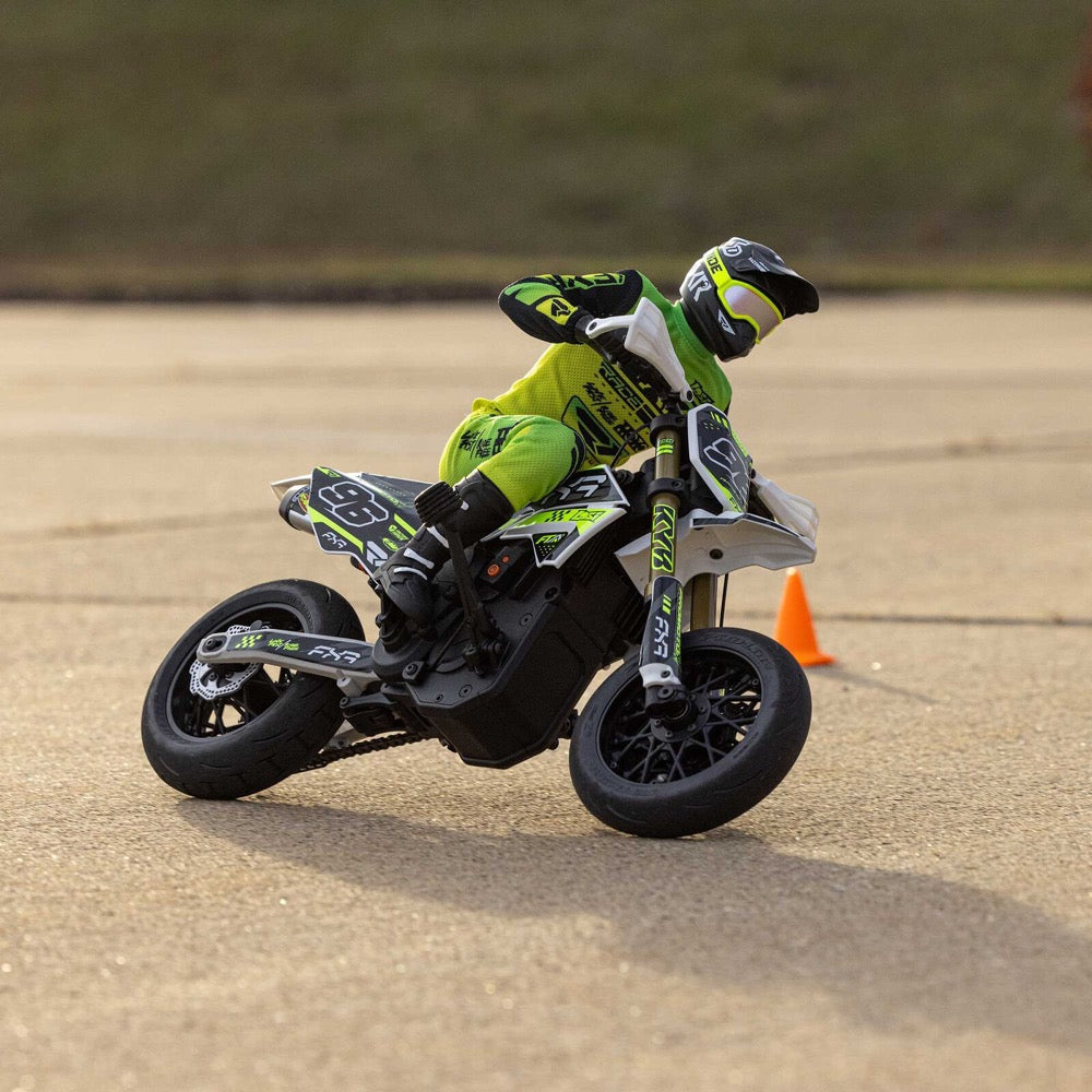 Losi LOS-2310 Promoto-SM 1/4 Super Moto Motorcycle FXR White RTR