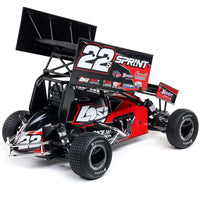 Losi 1/10 22S Sprint 2WD Brushless RTR Combo with Battery & Charger Red LOS2359