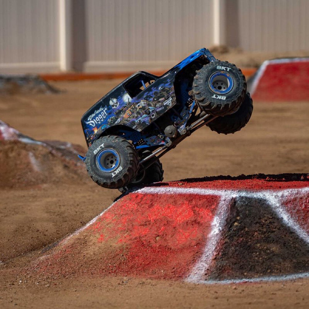 Losi 1/8 LMT 2.0 Son-Uva Digger 4X4 Solid Axle Brushless Monster Truck RTR Blue LOS04028T2