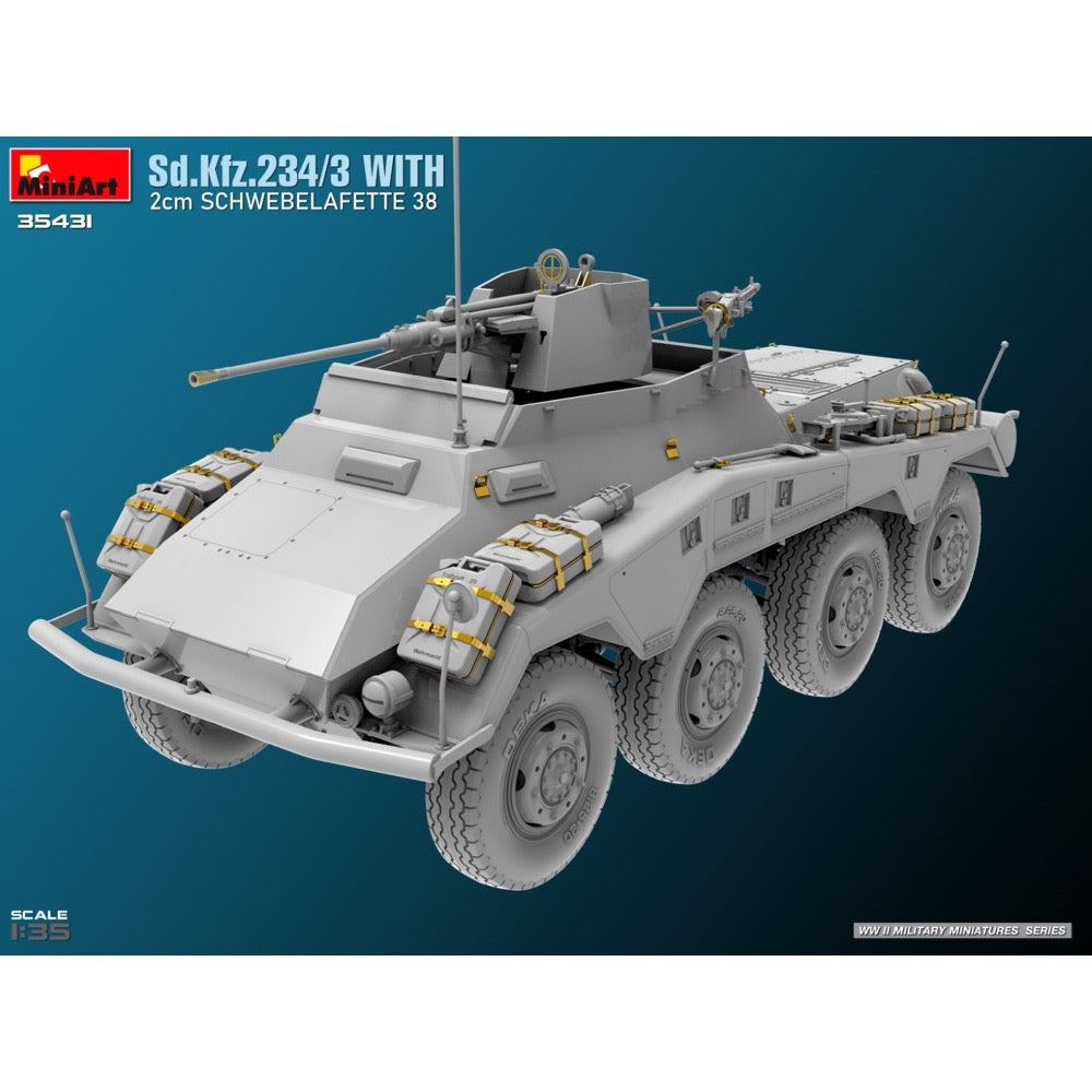 MiniArt 35431 1/35 Sd.Kfz.234/3 With 2cm Schwebelafette 38