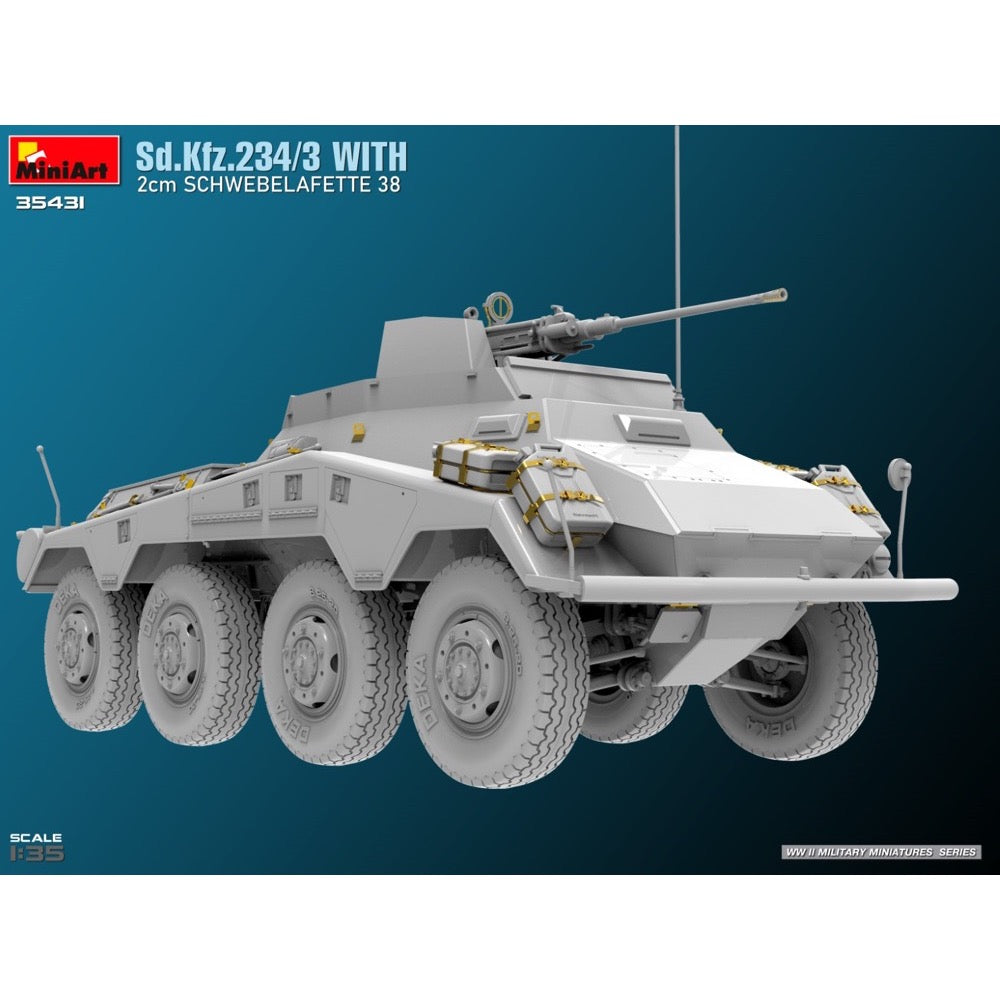 MiniArt 35431 1/35 Sd.Kfz.234/3 With 2cm Schwebelafette 38
