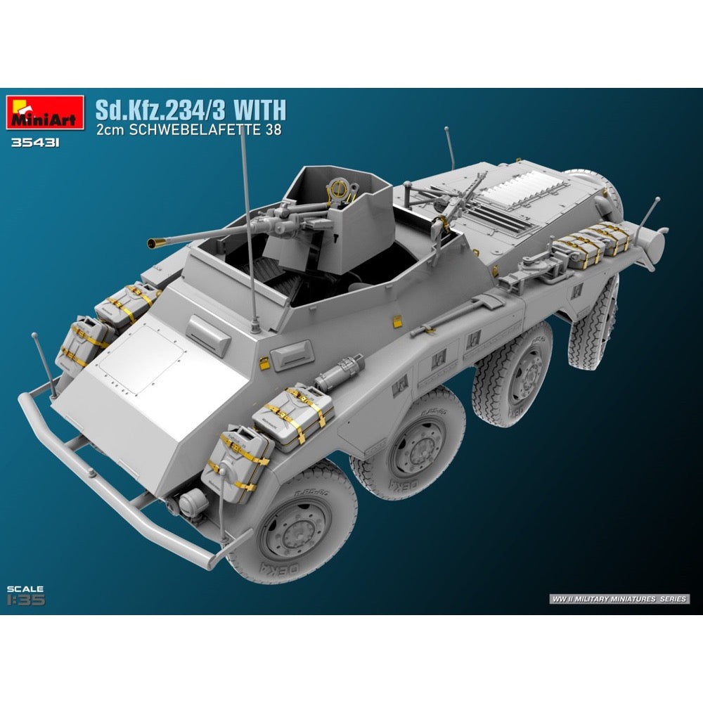 MiniArt 35431 1/35 Sd.Kfz.234/3 With 2cm Schwebelafette 38
