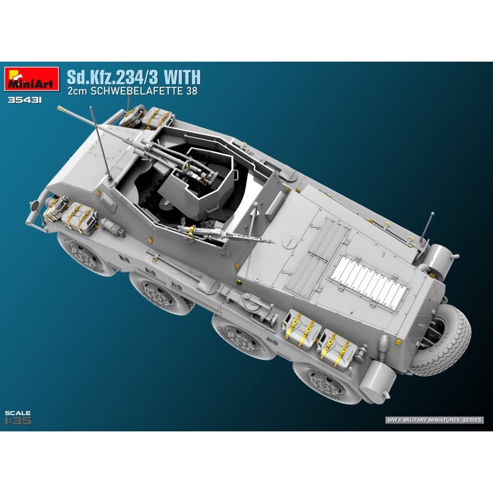 MiniArt 35431 1/35 Sd.Kfz.234/3 With 2cm Schwebelafette 38