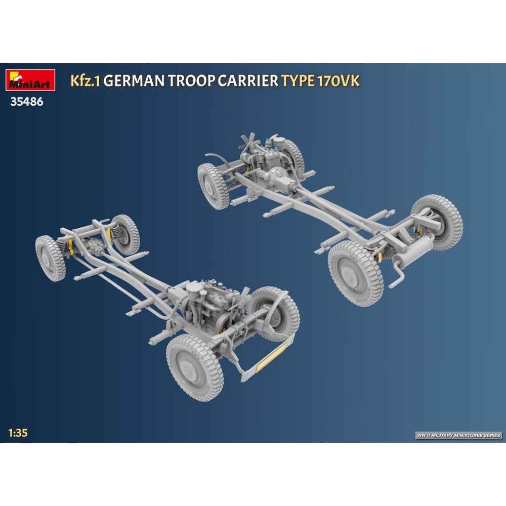 Miniart 35486 1/35 Kfz.1 German Troop Carrier Type 170VK