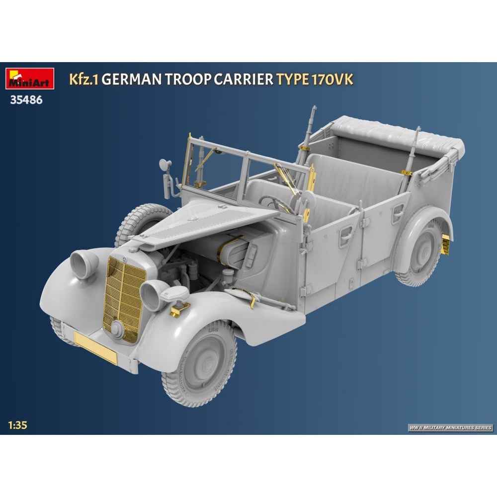 Miniart 35486 1/35 Kfz.1 German Troop Carrier Type 170VK