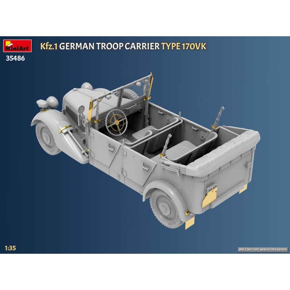 Miniart 35486 1/35 Kfz.1 German Troop Carrier Type 170VK