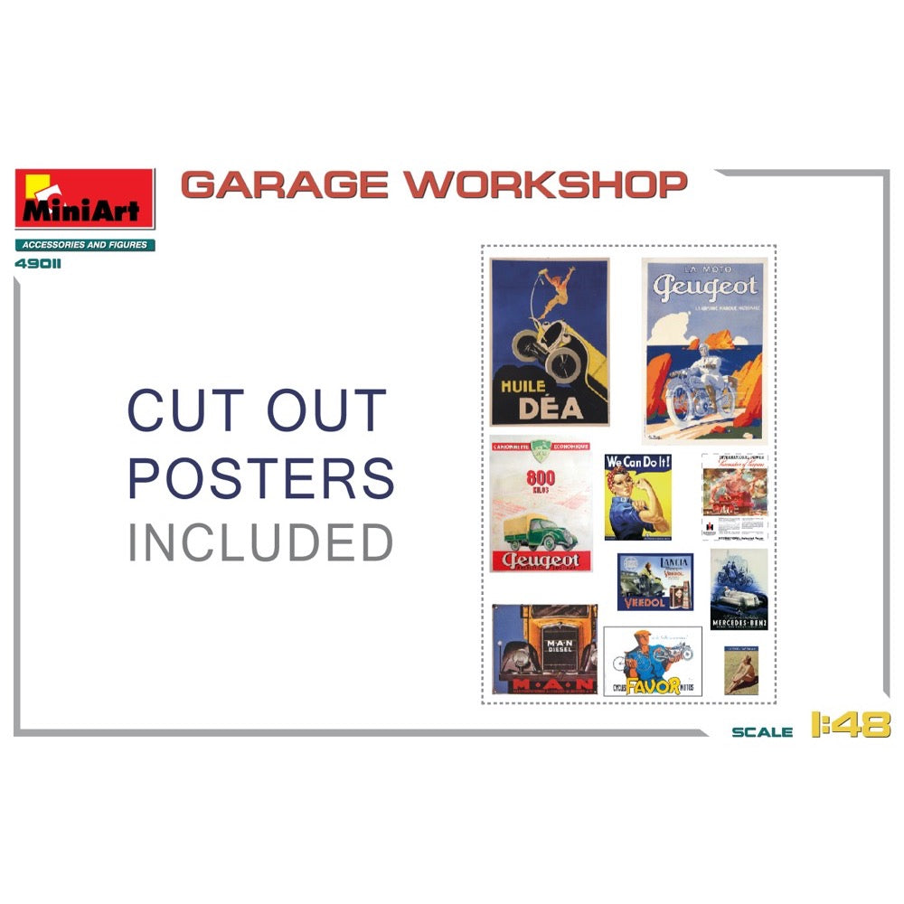 MiniArt 49011 1/48 Garage Workshop
