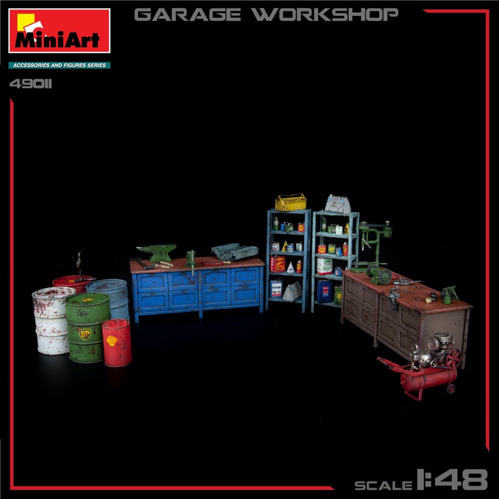 MiniArt 49011 1/48 Garage Workshop