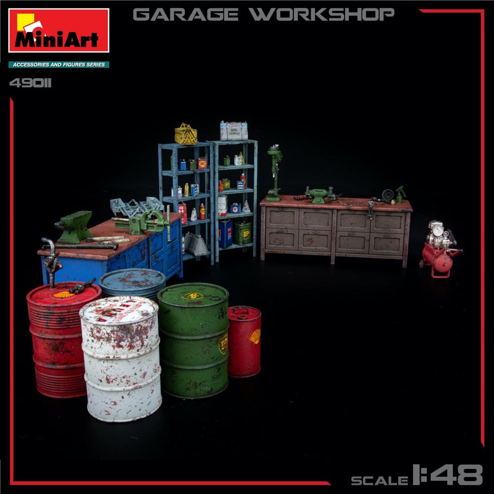 MiniArt 49011 1/48 Garage Workshop