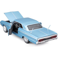 Maisto 1/24 Chevrolet Impala 2-Door 1964 Metallic Blue