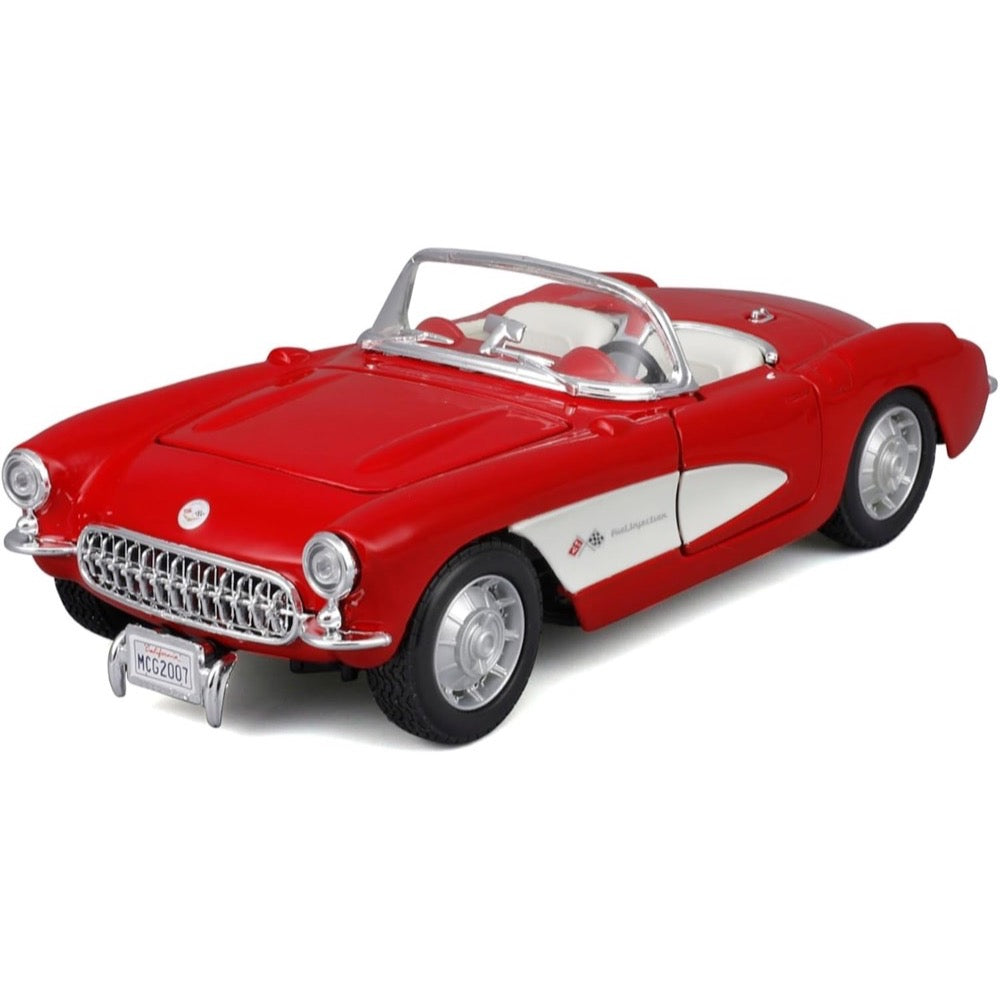 Maisto Assembly Line 1/24 1957 Chevrolet Corvette Roadster Red