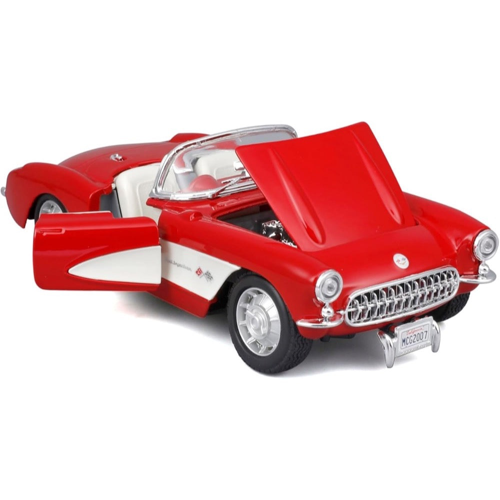 Maisto Assembly Line 1/24 1957 Chevrolet Corvette Roadster Red
