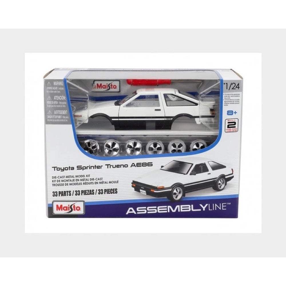 Maisto Assembly Line 1/24 1983 Toyota Sprinter Trueno AE86-White