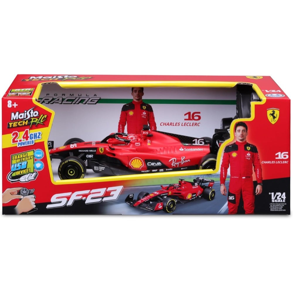 Maisto 82357 1/24 RC 2023 F-1 Ferrari SF-23 No.16 Leclerc