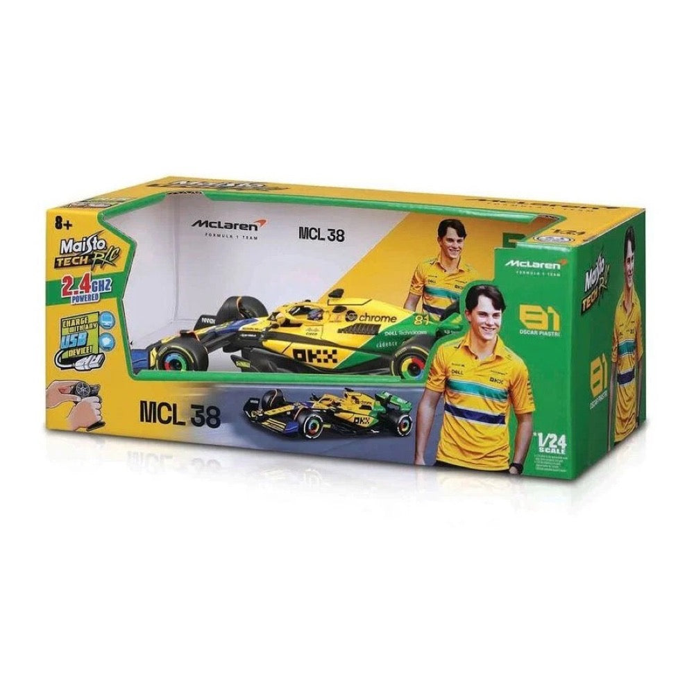 Maisto 82359P 1/24 RC F-1 McLaren MCL38 Piastri No.81 Monaco GP